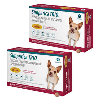 Simparica TRIO 12pk 2.8-5.5 lbs Chew product detail number 1.0