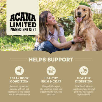ACANA Singles Limited Ingredient Grain-Free High Protein Duck & Pear Dry Dog Food 4.5lb Bag