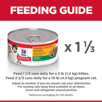 Hill's Science Diet Kitten Tender Chicken Dinner Wet Cat Food - 5.5 oz Cans - Case of 24