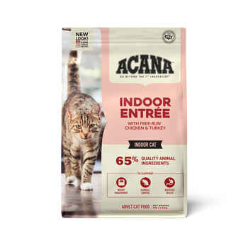 ACANA Indoor Entrée Free-Run Chicken & Turkey Dry Cat Food 4 lb Bag product detail number 1.0