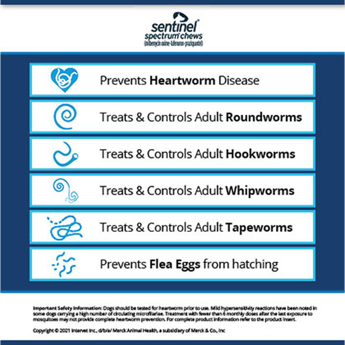 Bundle: Bravecto Flea & Tick  + Sentinel Spectrum Chews for Dogs product detail number 1.0