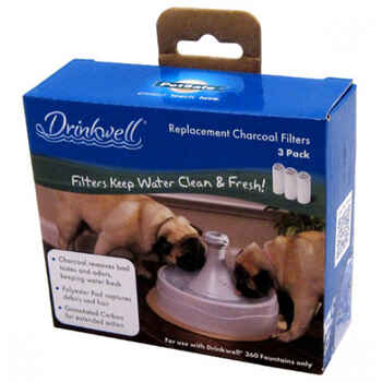 Drinkwell 360 Pet Fountain Charcoal Replacement Filters 3pk