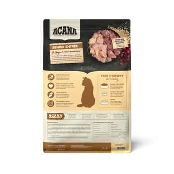 ACANA Senior Entrée Free-Run Chicken & Turkey Dry Cat Food 4 lb Bag 