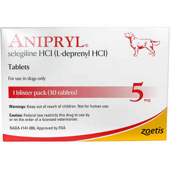 Anipryl (Selegiline) 5 mg 30 Tablet Pack product detail number 1.0