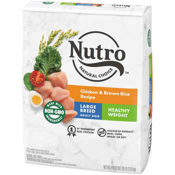 Nutro Natural Choice Large Breed Adult Healthy Weight Chicken & Brown Rice Recipe Dry Dog Food 30 lb Bag