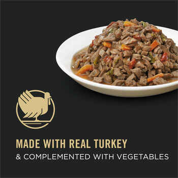 Purina Pro Plan Adult Complete Essentials Turkey & Vegetables Entree in Gravy Wet Cat Food 3 oz Cans (Case of 24)