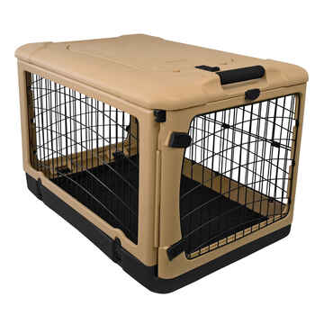 Pet Gear "The Other Door" Super Crate - Tan & Black - Small - 27" product detail number 1.0