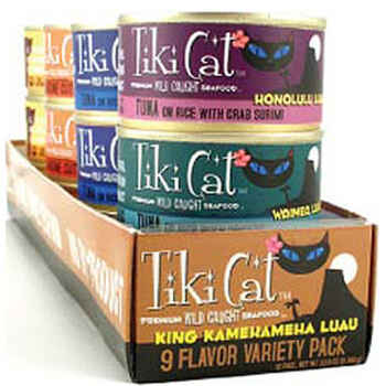Tiki Cat King Kamehameha Variety Pack Canned Cat Food 12/2.8 oz cans product detail number 1.0