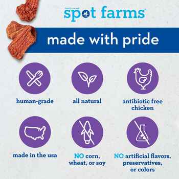 SPOT FARMS® All Natural Human Grade Dog Treats, Chicken Nuggets