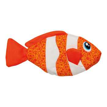 Outward Hound Floatiez Dog Toy Clown Fish Small, Orange - 10.5" x 4.5" x 1" product detail number 1.0