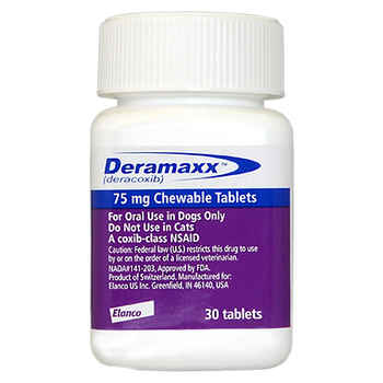 Deramaxx 75 mg Chewable Tablets 30 ct product detail number 1.0
