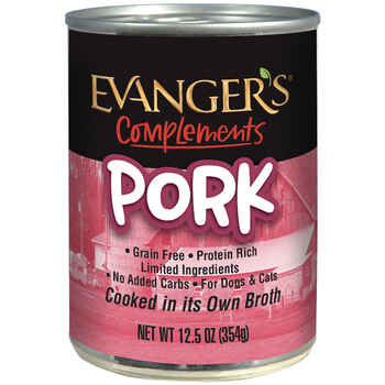 Evanger's Grain Free Pork Canned Dog & Cat Food 12.5 oz, Case of 12 product detail number 1.0