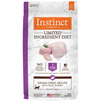 Instinct Limited Ingredient Diet Grain Free Recipe with Real Rabbit Natural Dry Adult Cat Food 4.5 lb Bag product detail number 1.0