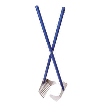 Four Paws Sanitary Pooper Scooper Rake Scoop Blue 5.25" x 7" x 33.5" product detail number 1.0