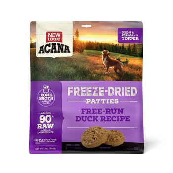 ACANA Free-Run Duck Recipe Freeze-Dried Dog Food Patties 14 oz Bag product detail number 1.0