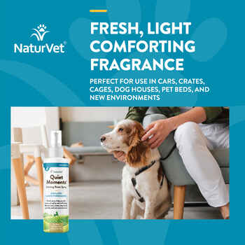 NaturVet Quiet Moments Herbal Calming Room Spray Canine 8 fluid oz
