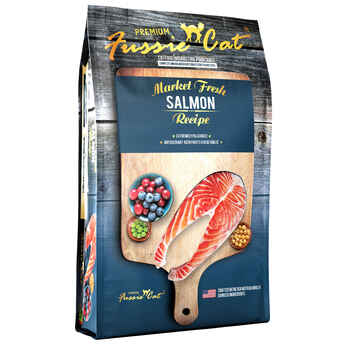 Fussie Cat Market Fresh Salmon Recipe Grain-Free Dry Cat Food 4lb