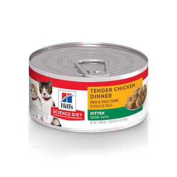 Hill's Science Diet Kitten Tender Chicken Dinner Wet Cat Food - 5.5 oz Cans - Case of 24 product detail number 1.0
