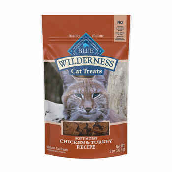 Blue Buffalo BLUE Wilderness Soft-Moist Chicken and Turkey Recipe Cat Treats 2 oz Bag product detail number 1.0