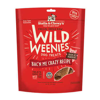 Stella & Chewy's Wild Weenies Bac'n Me Crazy Recipe Freeze-Dried Raw Dog Treats 3oz product detail number 1.0