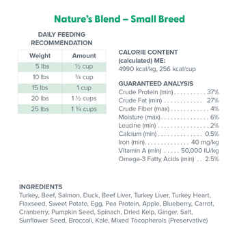 Dr. Marty Nature's Blend Small Breed Premium Freeze-Dried Raw Dog Food for Small Dogs 6 oz Bag