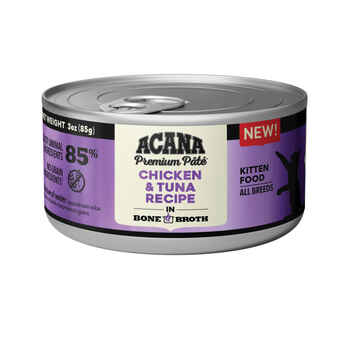ACANA Premium Pâté Chicken & Tuna Kitten Recipe in Bone Broth Wet Cat Food 3 oz Cans - Case of 24 product detail number 1.0