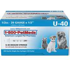 U-40 Syringes for ProZinc & Vetsulin Insulin .5cc 29g x 1/2" 100ct  box-product-tile