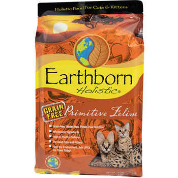 Earthborn Holistic Primitive Feline Grain Free Dry Cat Food 14 lb Bag product detail number 1.0