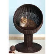 Refined Feline Kitty Ball Luxury Wicker Cat Bed