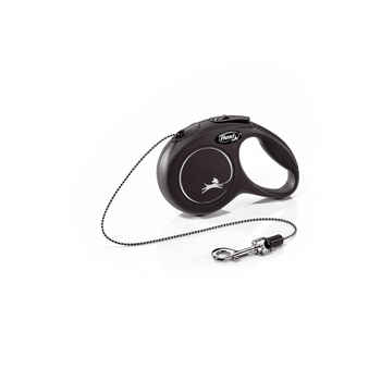 Flexi New Classic Extra Small Retractable Tape Dog Leash Black 10 ft product detail number 1.0