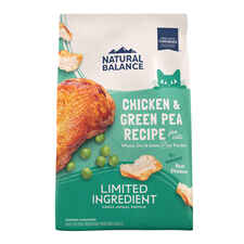Natural Balance Limited Ingredient Grain Free Chicken & Green Pea Recipe Dry Cat Food - 10 lb Bag-product-tile