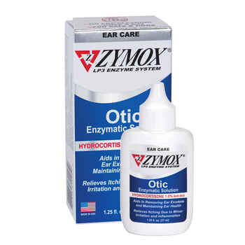 Zymox Otic Enzymatic Solution with Hydrocortisone 1.25 oz product detail number 1.0