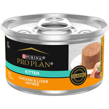 Purina Pro Plan Kitten Chicken & Liver Entree Classic Wet Cat Food 3 oz Cans (Case of 24) product detail number 1.0