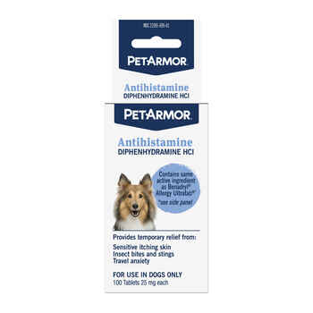 PETARMOR Antihistamine Tablets for Dogs 100 ct product detail number 1.0