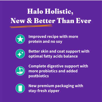 Halo Holistic Plant-Based with Kelp Vegan Dry Dog Food 10lb
