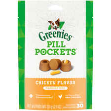 GREENIES Pill Pockets for Dogs Chicken Flavor Capsule Size 30 Treats-product-tile