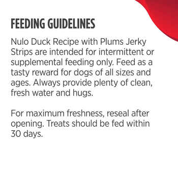 Nulo FreeStyle Duck with Plum Jerky Dog Treats 5oz