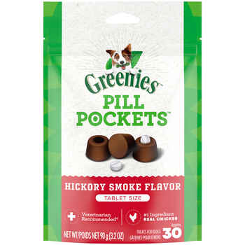 GREENIES Pill Pockets - Tablet Size - Natural Hickory Smoke Flavored Dog Treats - 30 Treats product detail number 1.0