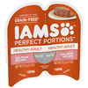 Iams Perfect Portions Healthy Adult Salmon Pate Wet Cat Food Tray