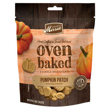 Merrick Oven Baked Dog Treats Pumpkin Patch with Real Pumpkin Natural Dog Biscuits - 11 oz. Bag product detail number 1.0