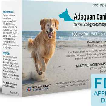 Adequan for Dogs 100 mg/ml 2 x 5 ml Vials