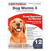 Dog Worms 3 Med/Lg Dog 12ct