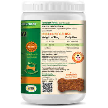 Ocu-GLO Vision Supplement Chewables XL for Medium to Large Dogs 30 Ct Bottle