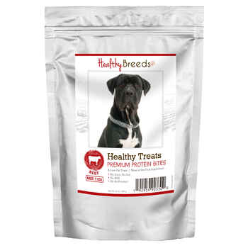Healthy Breeds Cane Corso Healthy Treats Premium Protein Bites Beef Dog Treats 10oz product detail number 1.0