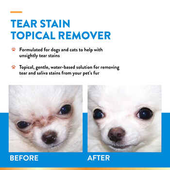 NaturVet Tear Stain with Aloe Topical Remover For Dogs and Cats 4 fl oz