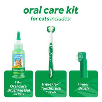 TropiClean Fresh Breath Oral Care Kit for Cats Cats