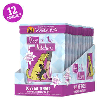 Weruva Dogs in the Kitchen Love Me Tender Grain Free Chicken Breast for Dogs 12 2.8-oz Cans