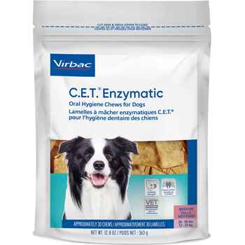 C.E.T. Enzymatic Oral Hygiene Chews for Dogs Medium 30 ct product detail number 1.0