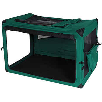 Deluxe Portable Soft Dog Crate Moss Green 42" product detail number 1.0