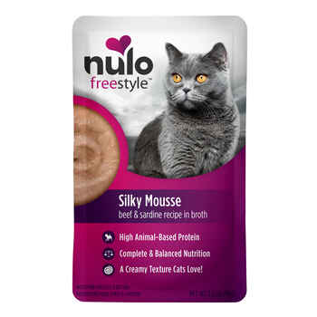 Nulo FreeStyle Beef & Sardine Silky Mousse Cat Food 24 2.8 oz pouches product detail number 1.0